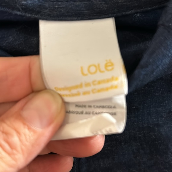 Long sleeve LOLE floral pattern half zip - Picture 3 of 4